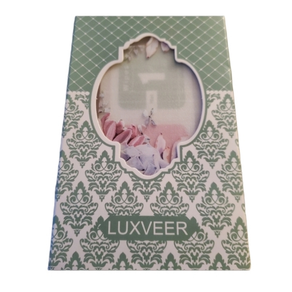 Luxveer clear with pink purple flowers phone case for iPhone 12 NWT